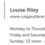 Louise Rile - Calgary Public Library